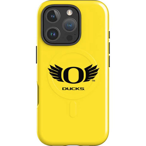 University of Oregon Ducks Yellow iPhone 16 Pro Magsafe Impact Case